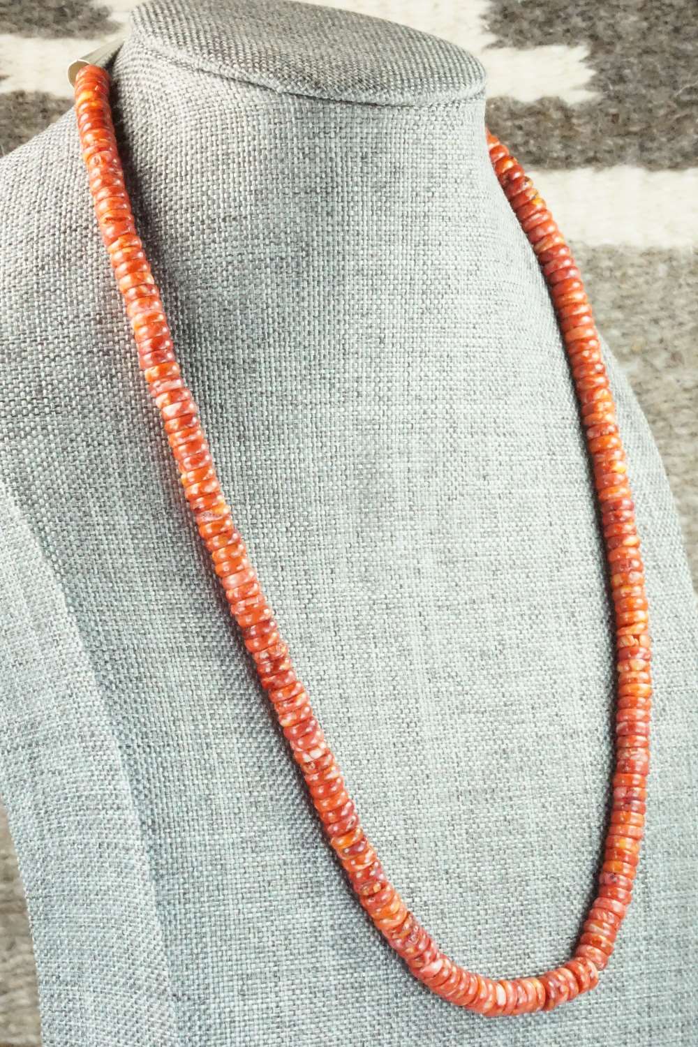 Spiny Oyster & Sterling Silver Necklace - Louise Joe