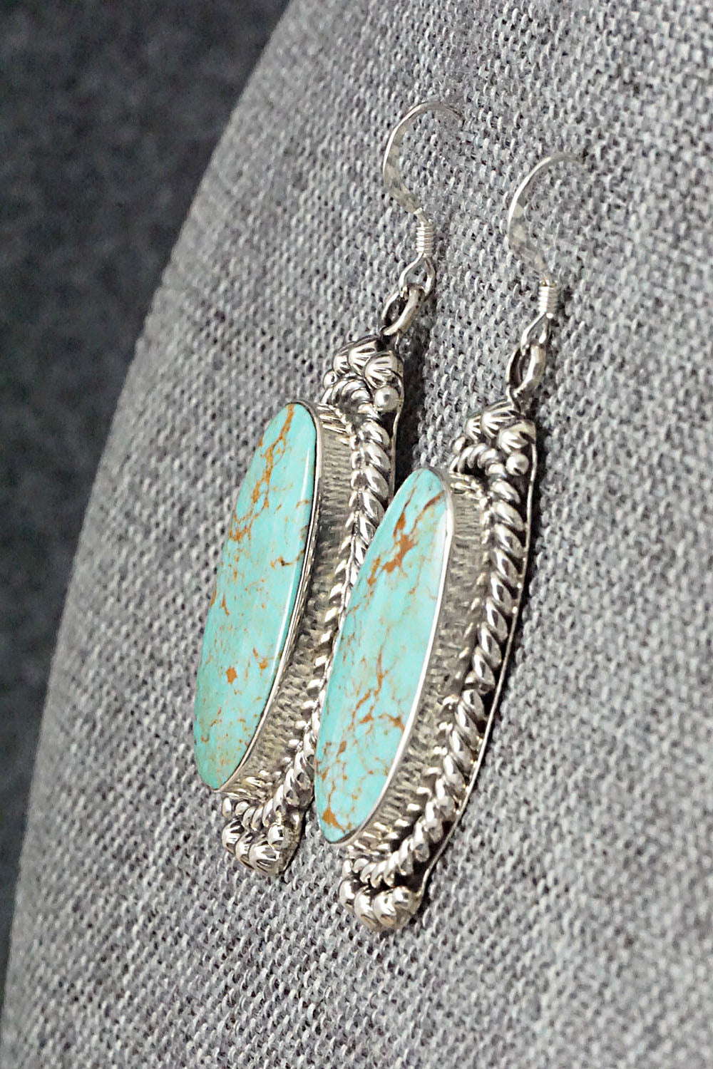 Turquoise & Sterling Silver Earrings - Gregg Yazzie