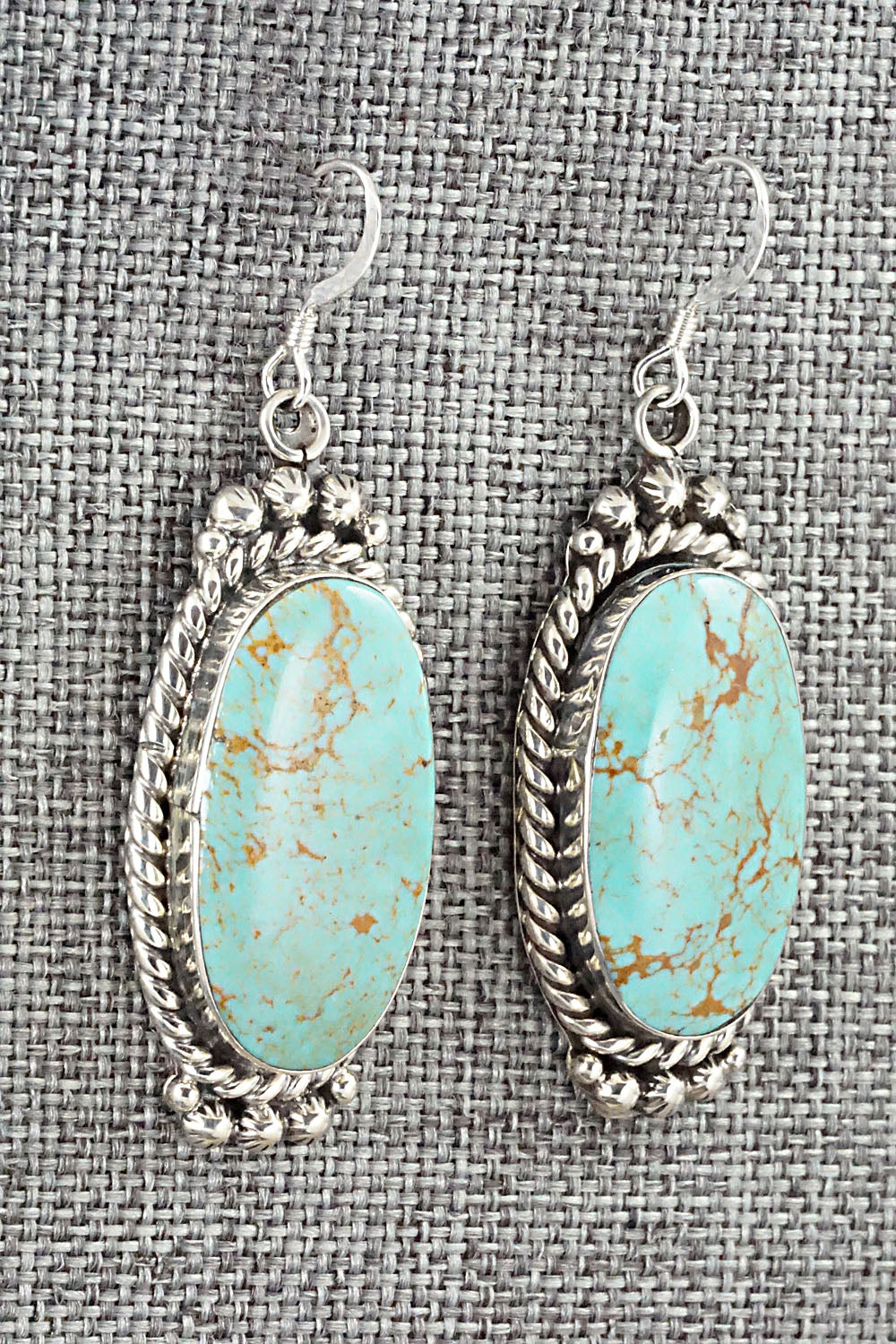 Turquoise & Sterling Silver Earrings - Gregg Yazzie
