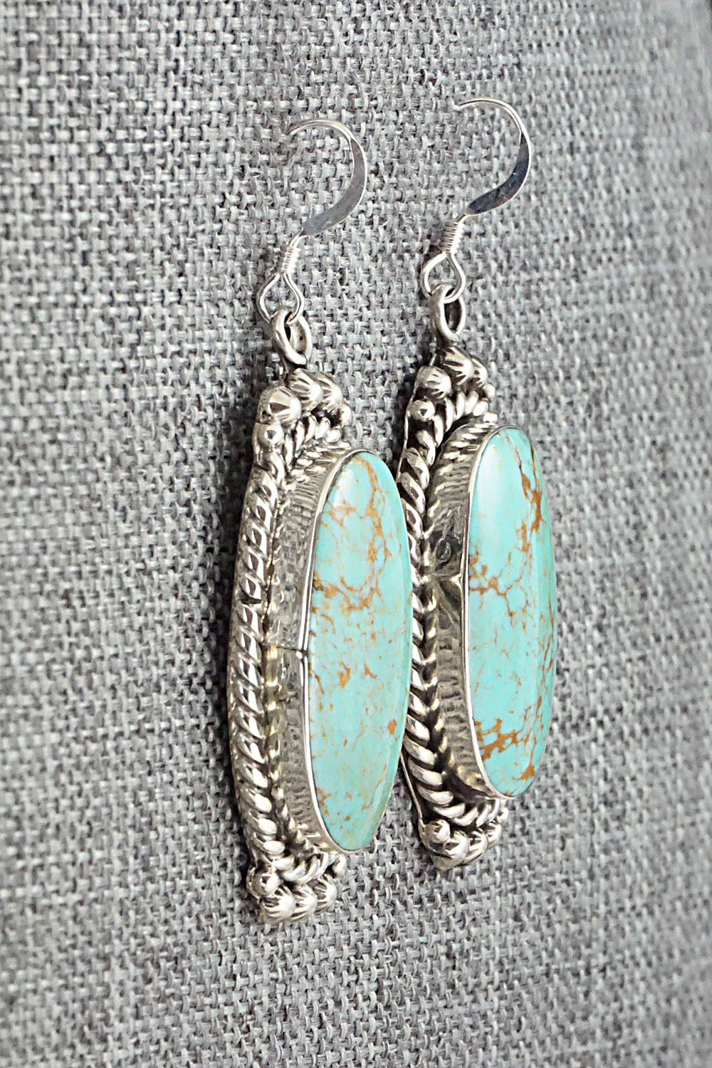 Turquoise & Sterling Silver Earrings - Gregg Yazzie
