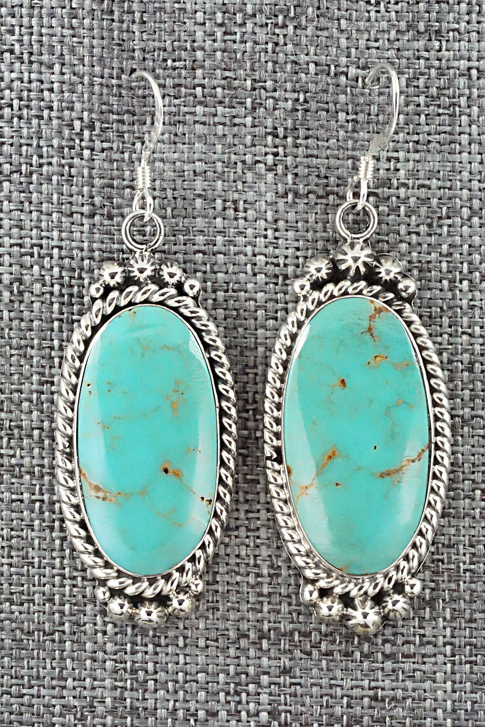 Turquoise & Sterling Silver Earrings - Gregg Yazzie