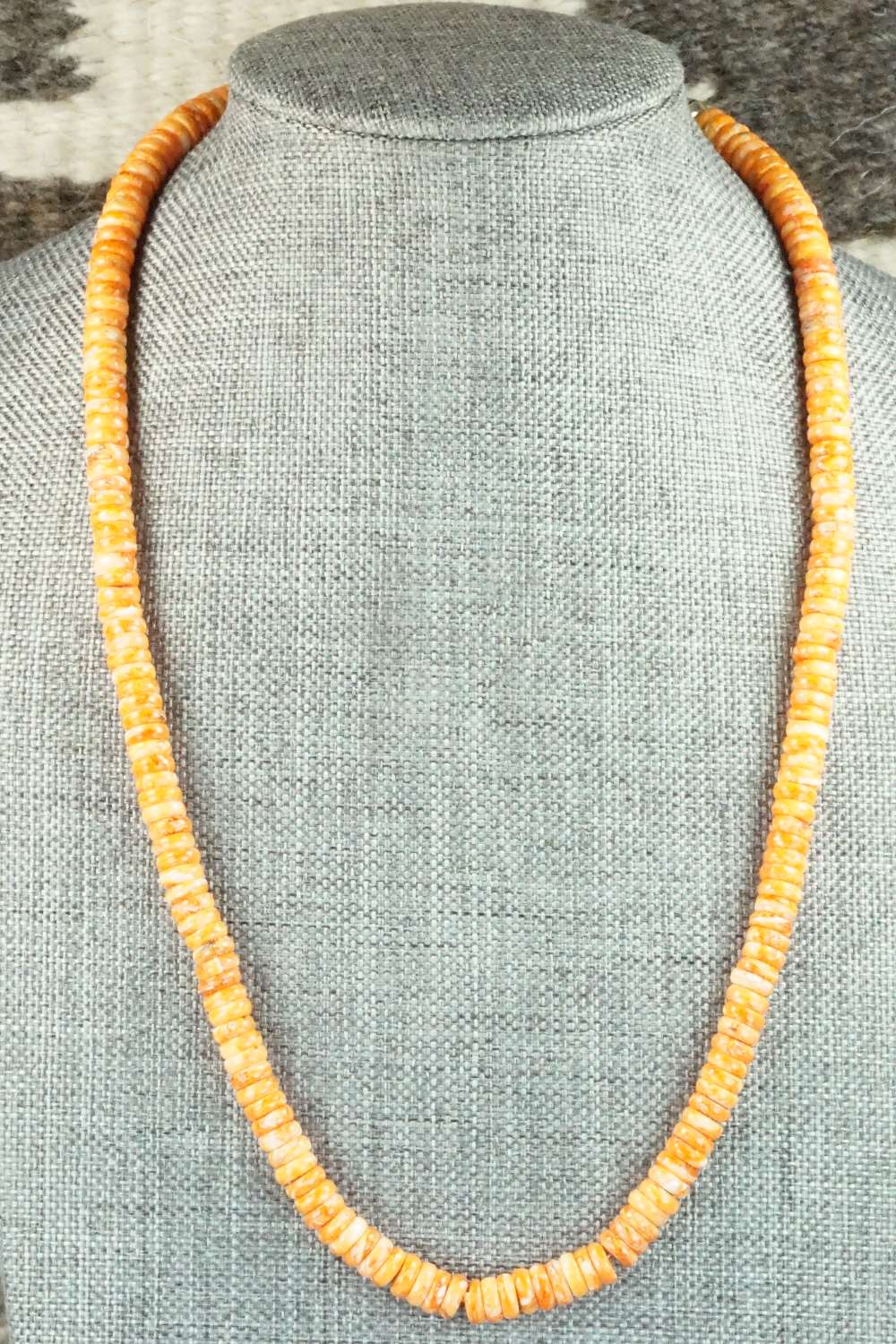 Spiny Oyster & Sterling Silver Necklace - Louise Joe