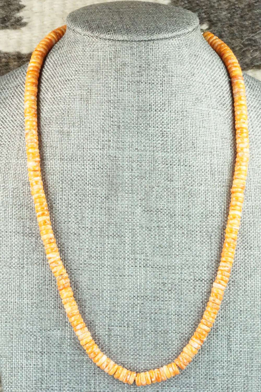 Spiny Oyster & Sterling Silver Necklace - Louise Joe