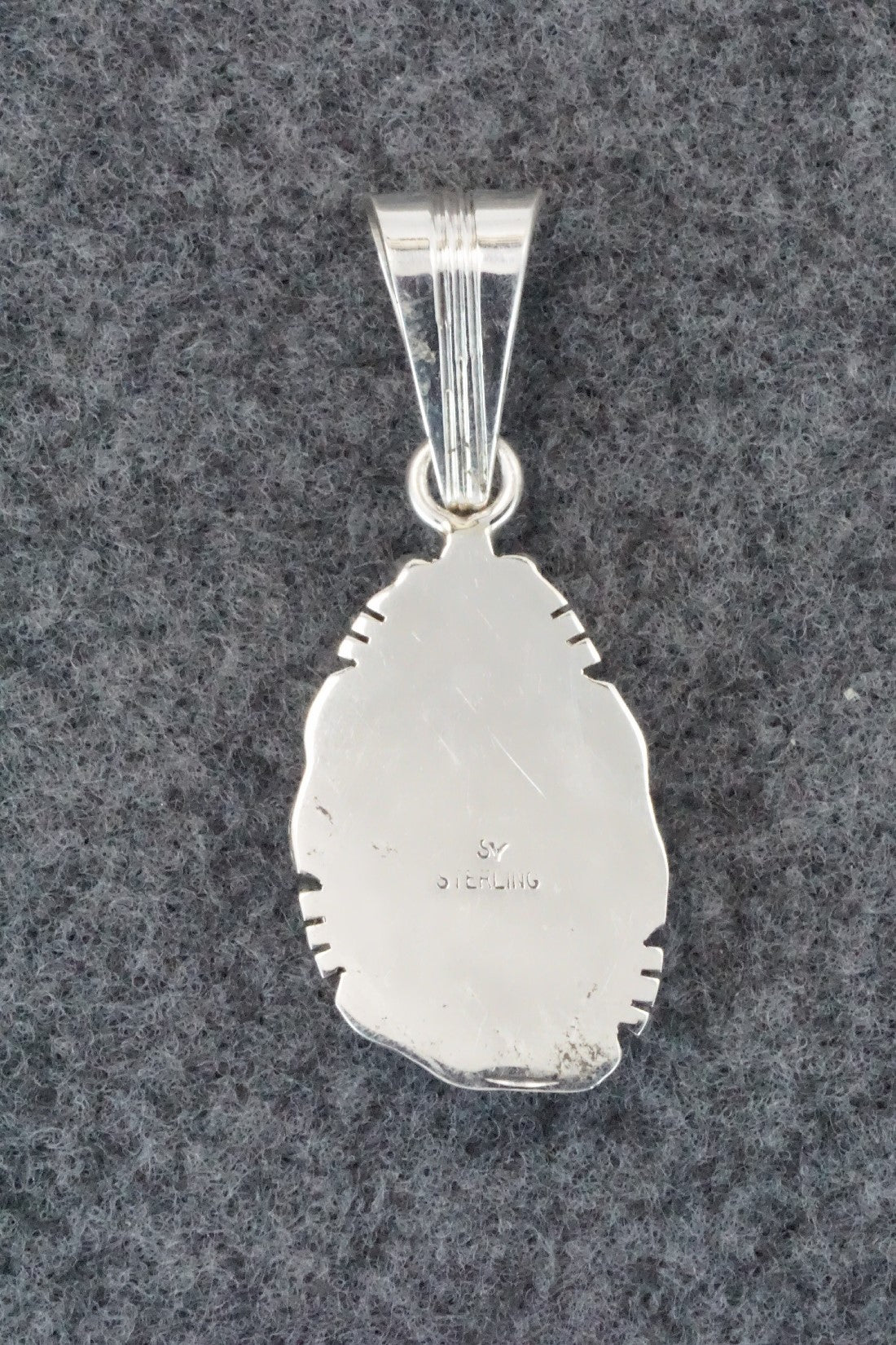 Turquoise & Sterling Silver Pendant - Samuel Yellowhair