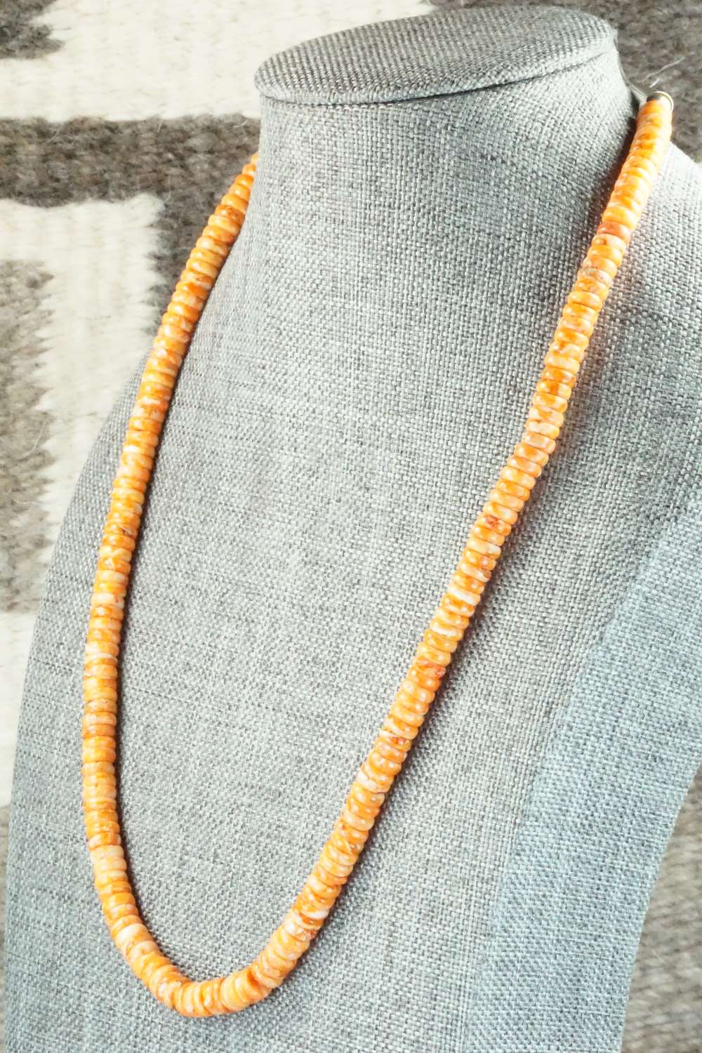 Spiny Oyster & Sterling Silver Necklace - Louise Joe