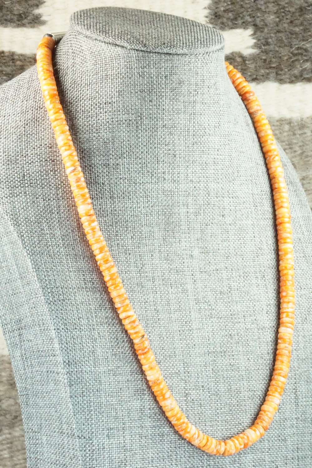 Spiny Oyster & Sterling Silver Necklace - Louise Joe
