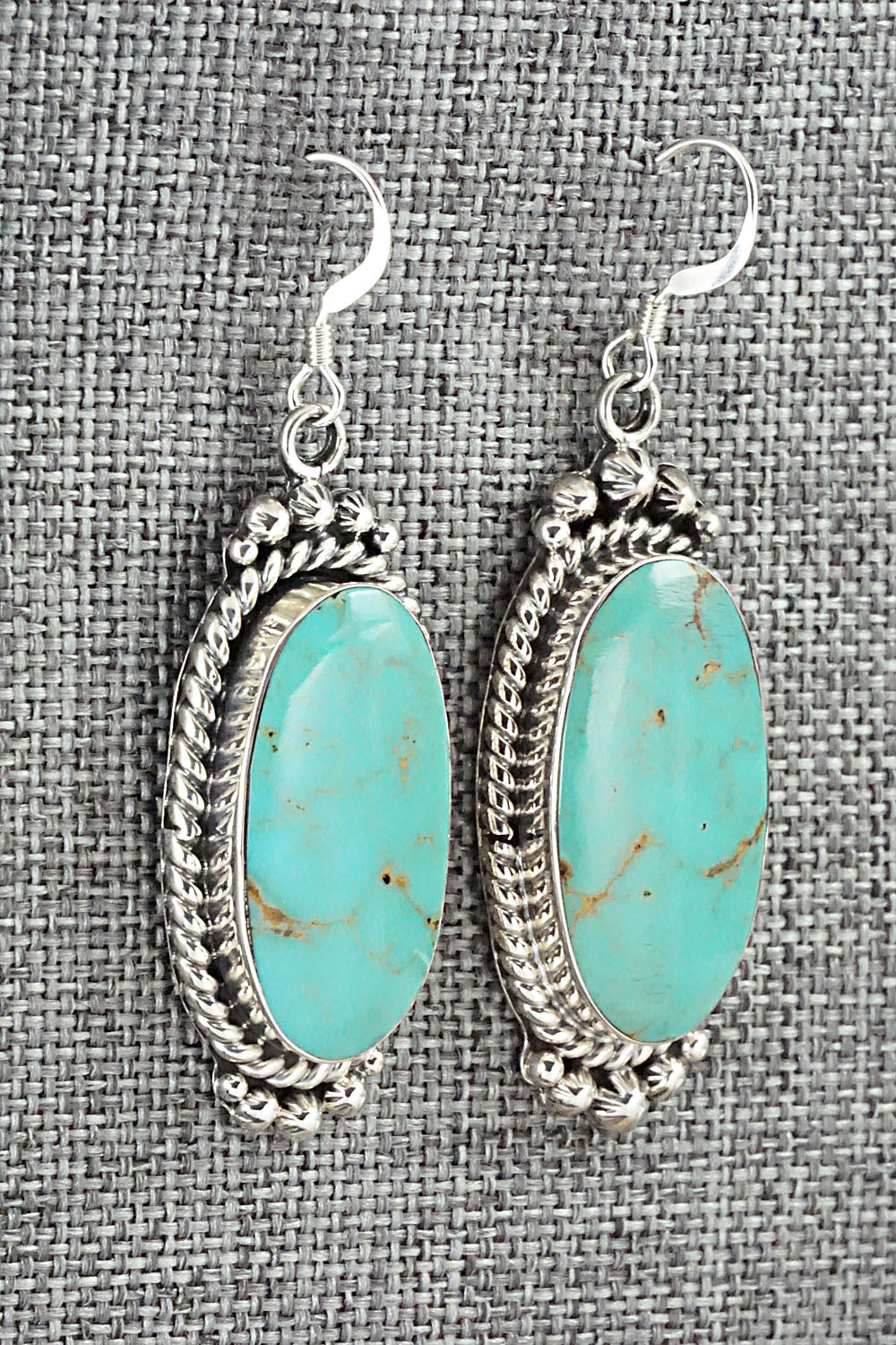 Turquoise & Sterling Silver Earrings - Gregg Yazzie