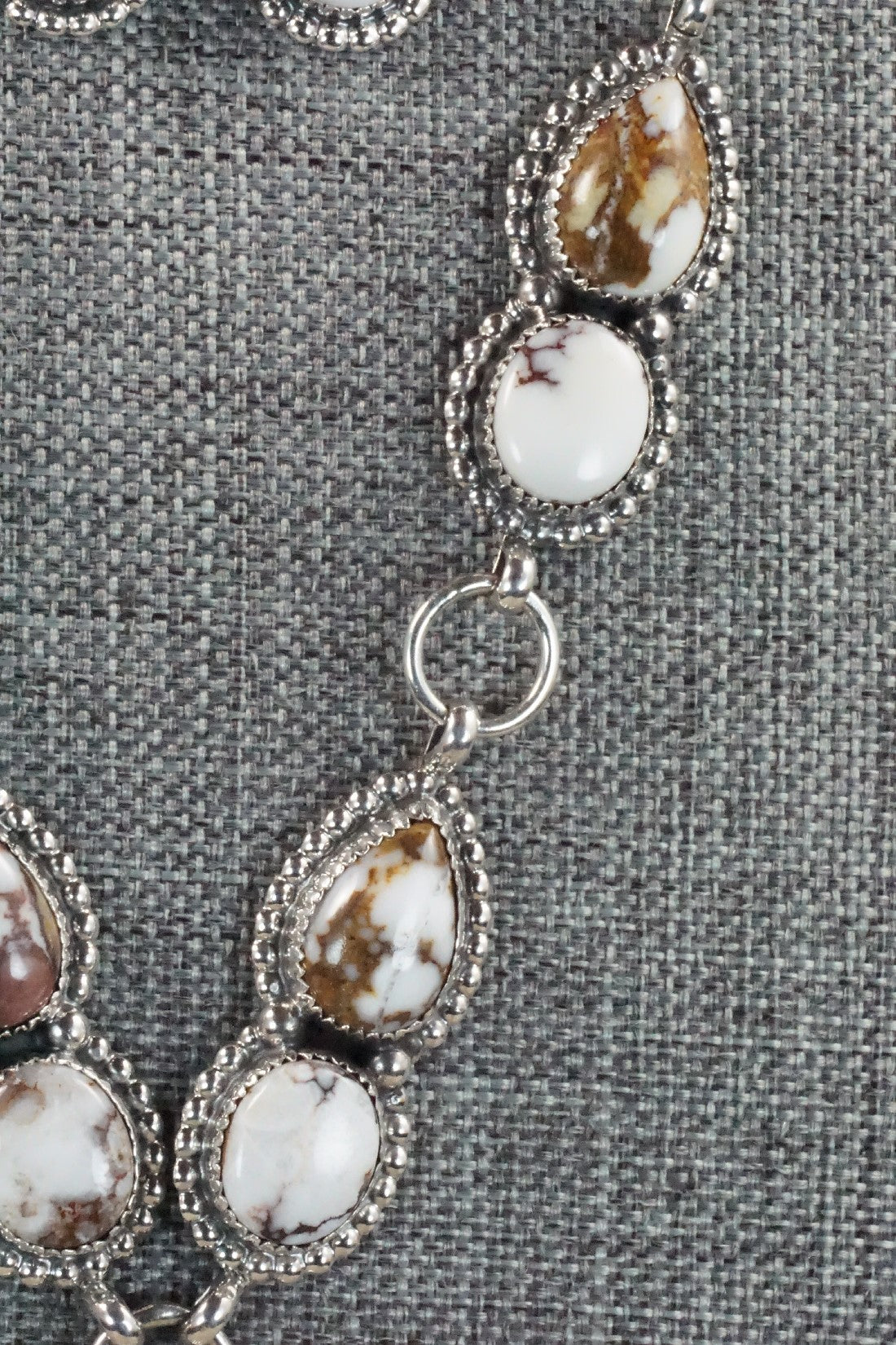 Wild Horse & Sterling Silver Necklace and Earrings - Alvin Joe