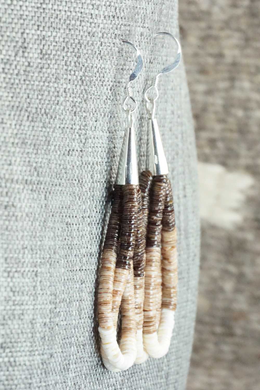 Shell & Sterling Silver Earrings - Ramona Bird