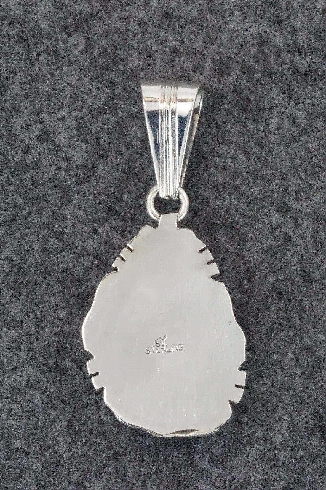 Turquoise & Sterling Silver Pendant - Samuel Yellowhair