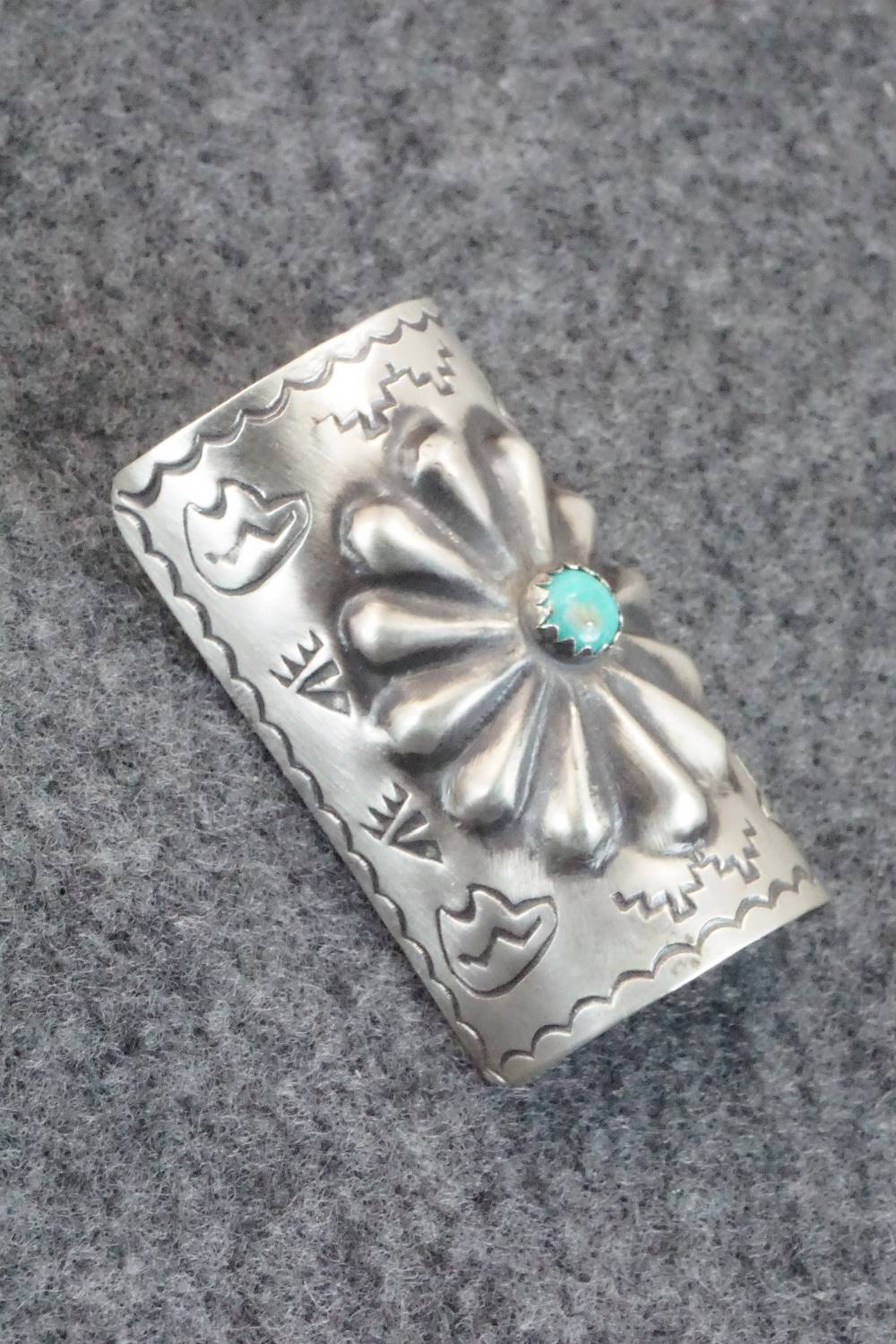 Turquoise & Sterling Silver Hair Pin - Arlene Soce