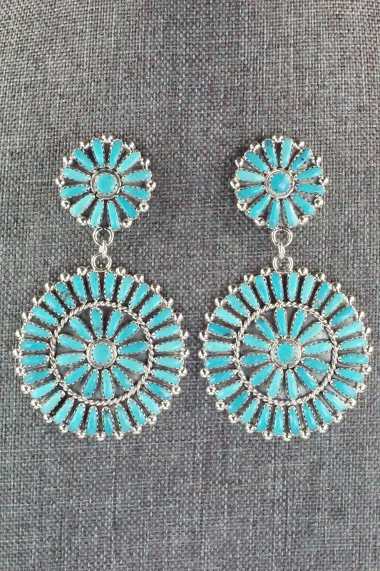 Turquoise & Sterling Silver Earrings - Philena Byjoe