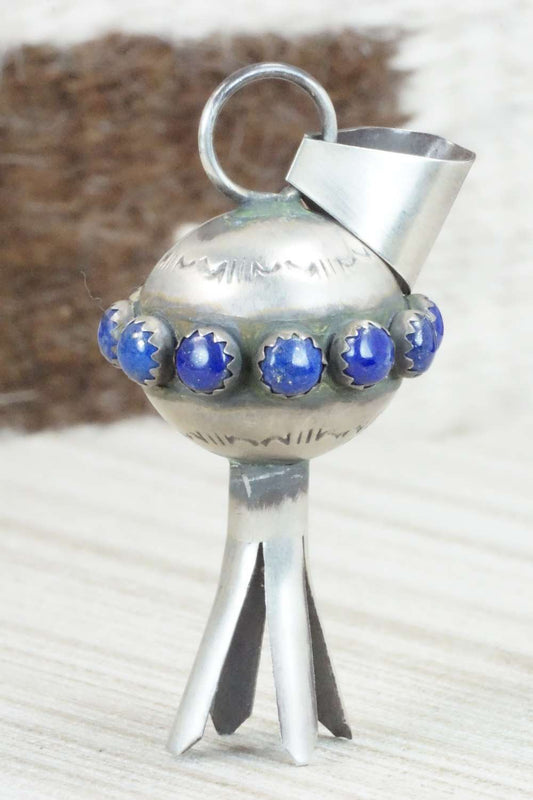 Lapis & Sterling Silver Pendant - Monica Smith
