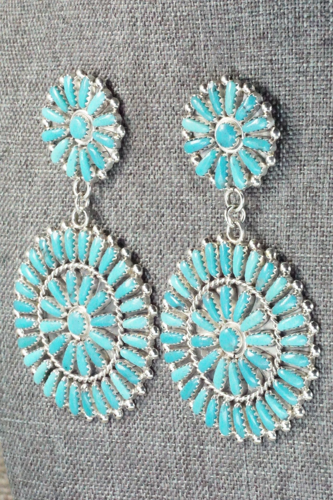 Turquoise & Sterling Silver Earrings - Philena Byjoe