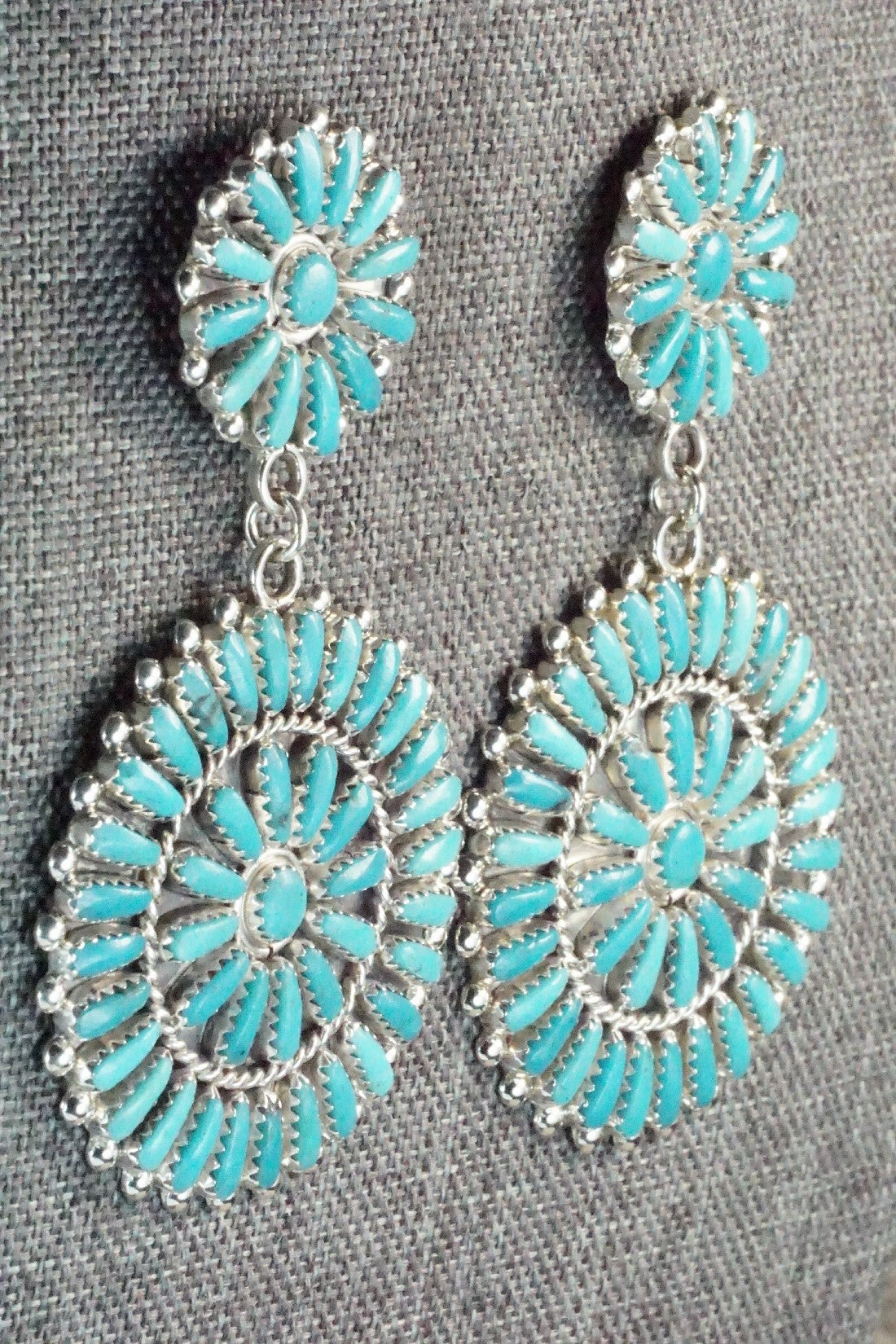 Turquoise & Sterling Silver Earrings - Philena Byjoe