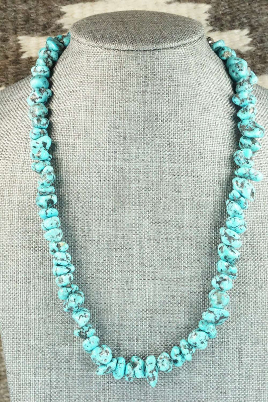 Turquoise & Sterling Silver Necklace - Louise Joe