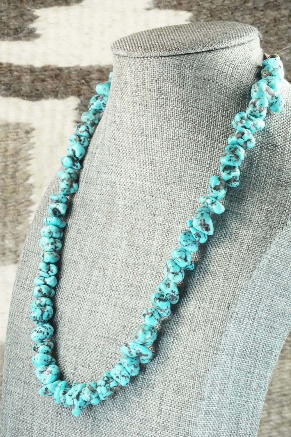 Turquoise & Sterling Silver Necklace - Louise Joe