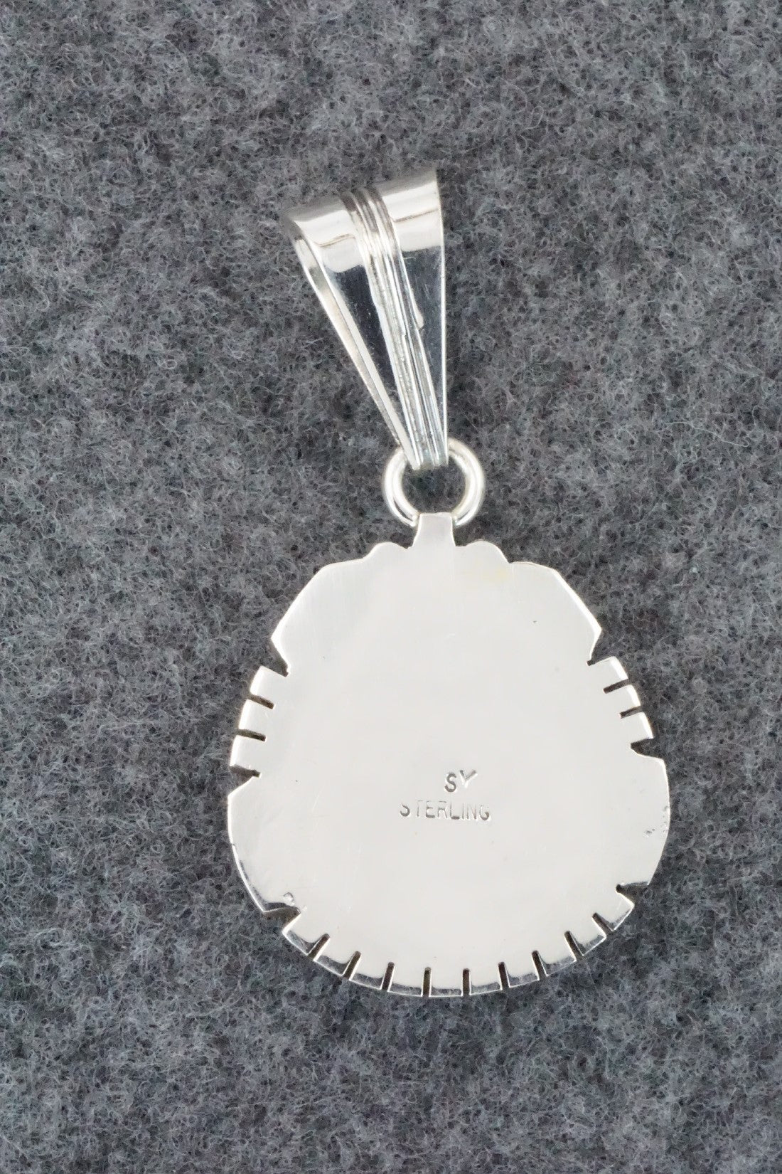 Turquoise & Sterling Silver Pendant - Samuel Yellowhair