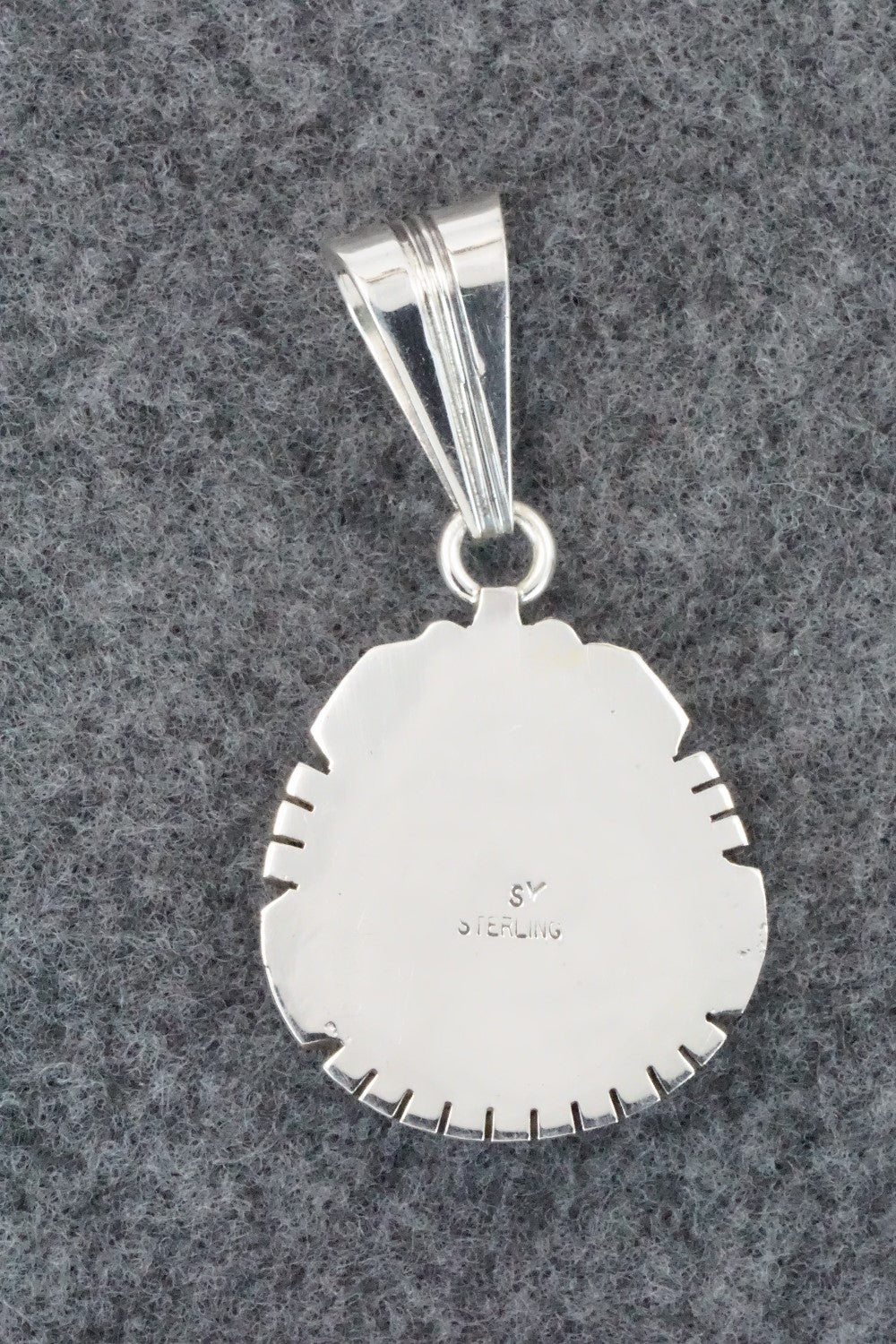 Turquoise & Sterling Silver Pendant - Samuel Yellowhair