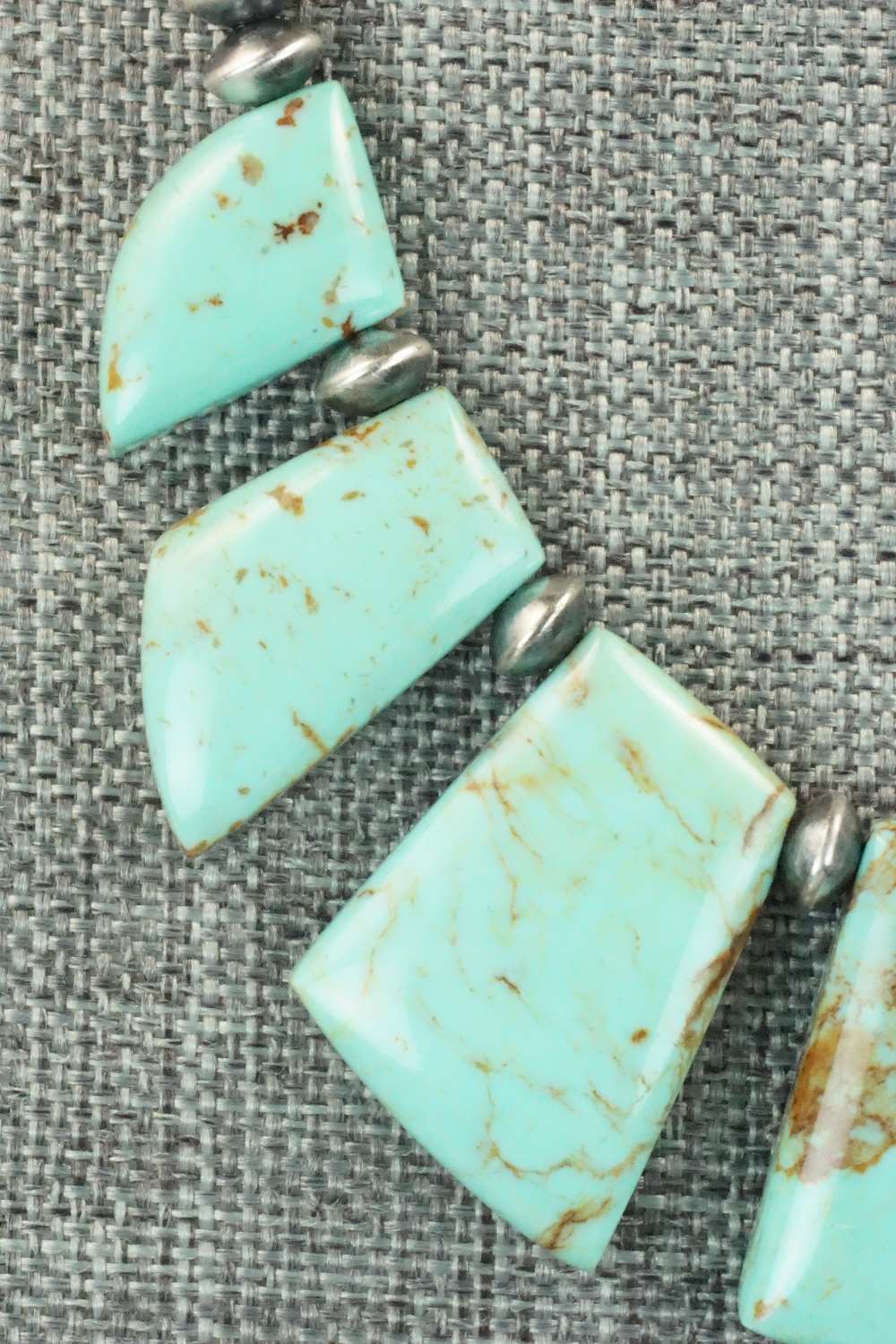 Turquoise & Sterling Silver Necklace - Navajo