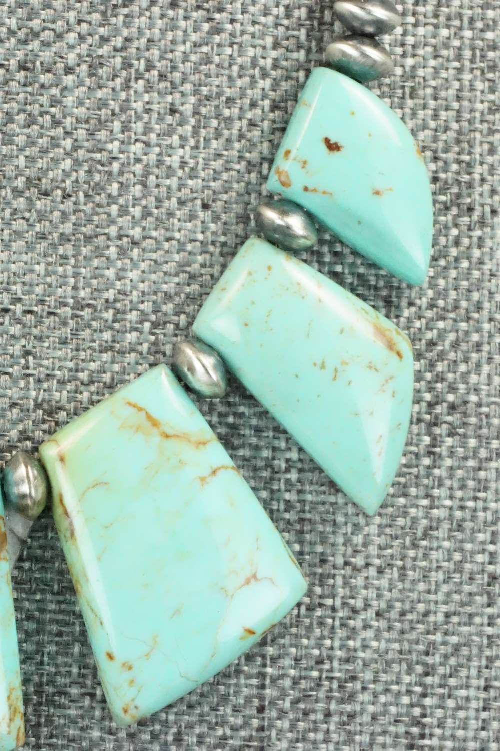 Turquoise & Sterling Silver Necklace - Navajo