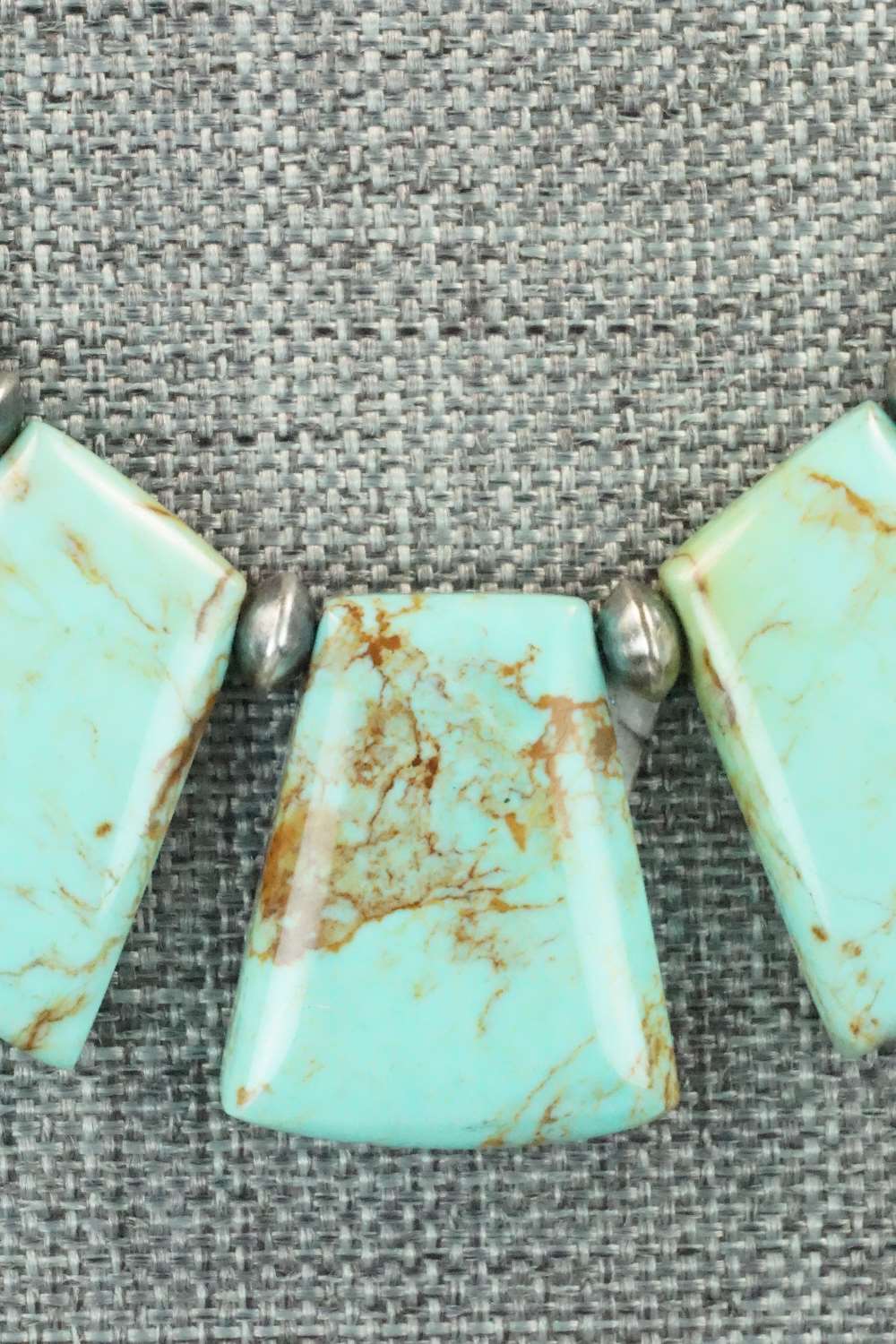 Turquoise & Sterling Silver Necklace - Navajo