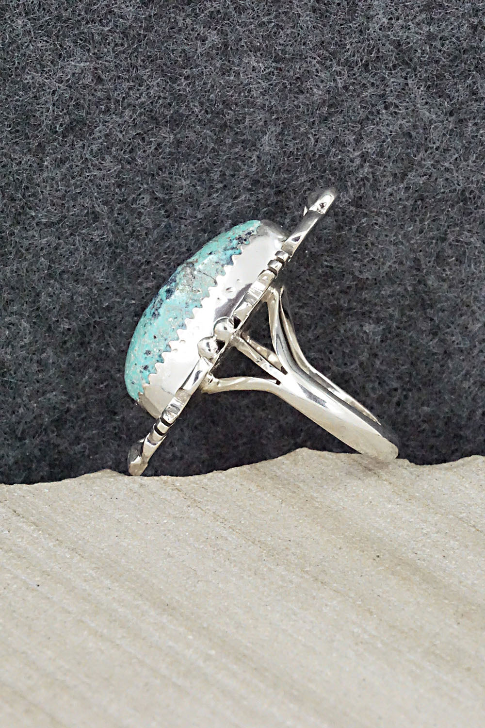 Turquoise & Sterling Silver Ring - Daniel Benally - Size 6