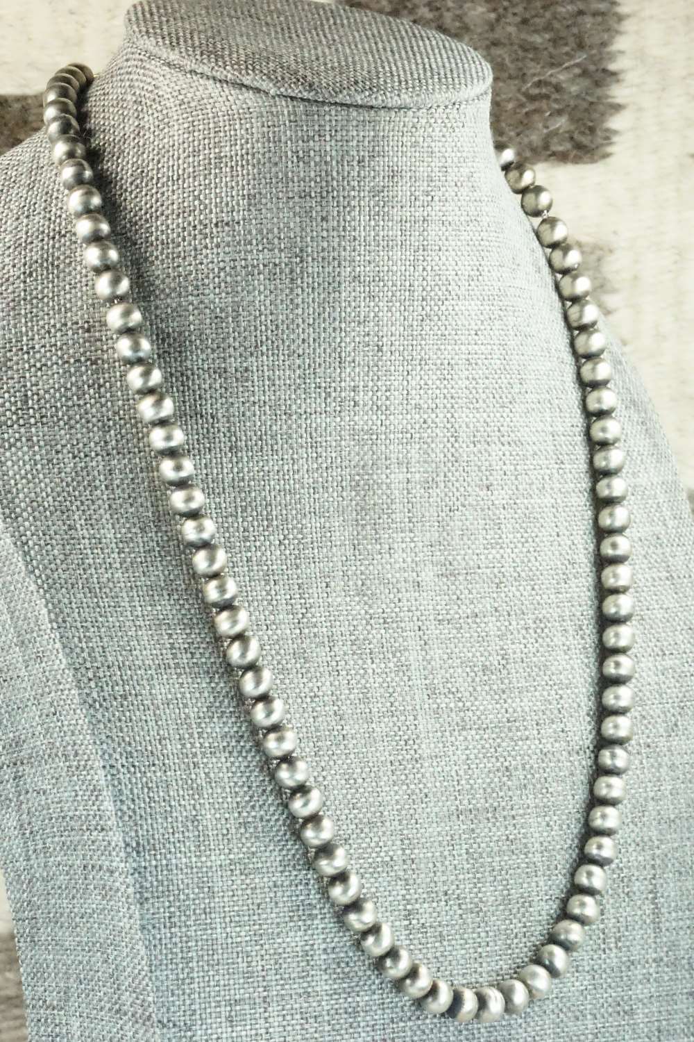 Sterling Silver Navajo Pearl Necklace - Jan Mariano