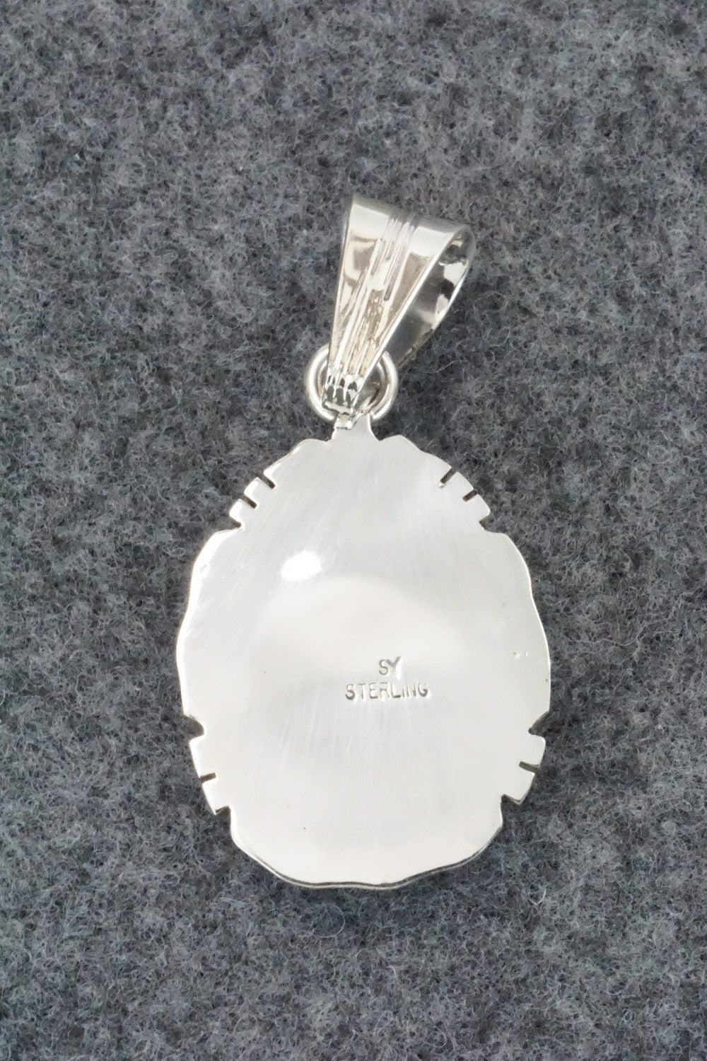 Turquoise & Sterling Silver Pendant - Samuel Yellowhair