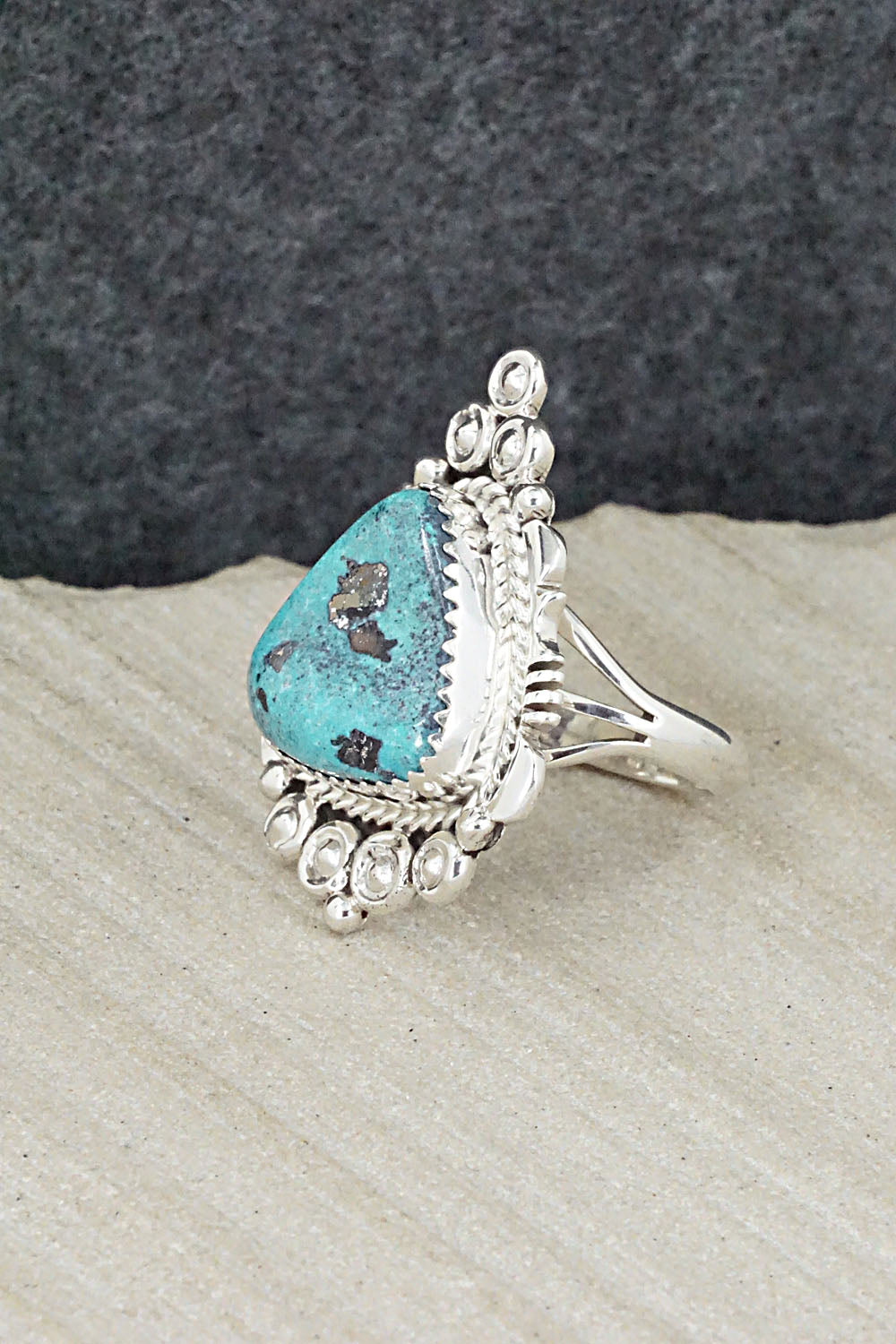 Turquoise & Sterling Silver Ring - Daniel Benally - Size 6