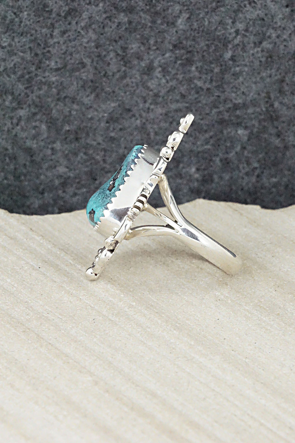 Turquoise & Sterling Silver Ring - Daniel Benally - Size 6