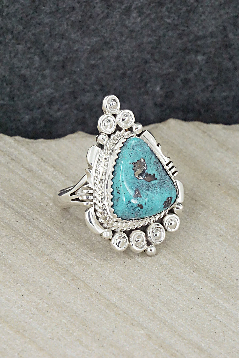 Turquoise & Sterling Silver Ring - Daniel Benally - Size 6