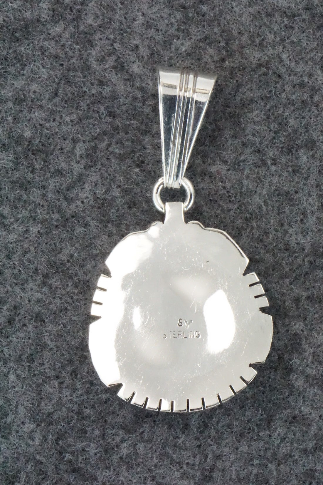 Turquoise & Sterling Silver Pendant - Samuel Yellowhair