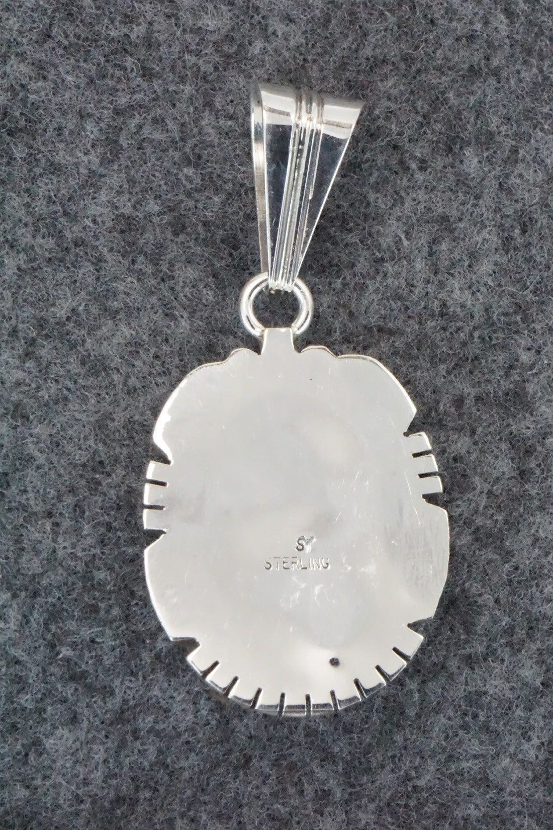 Turquoise & Sterling Silver Pendant - Samuel Yellowhair