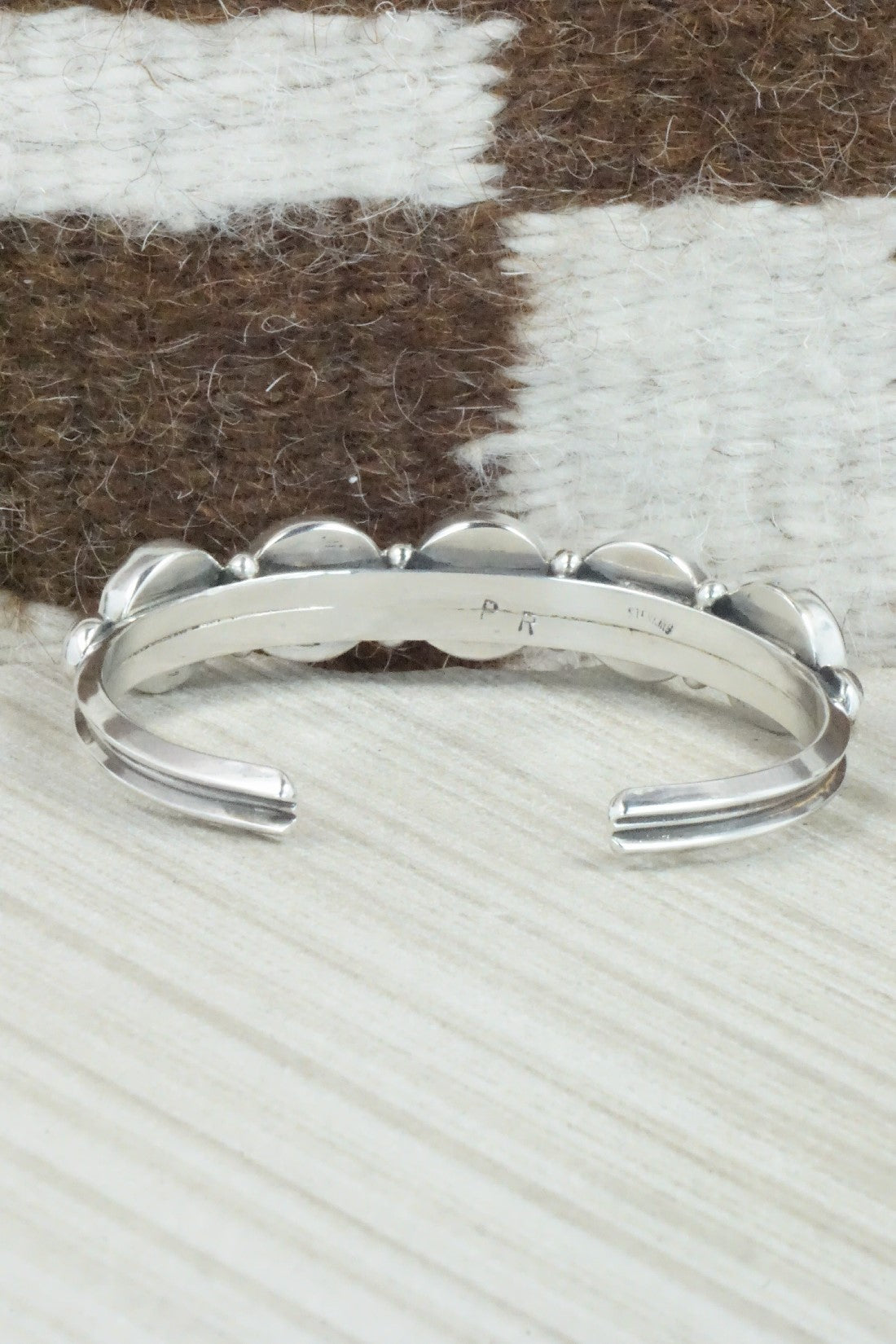 Spiny Oyster & Sterling Silver Bracelet - Priscilla Reeder
