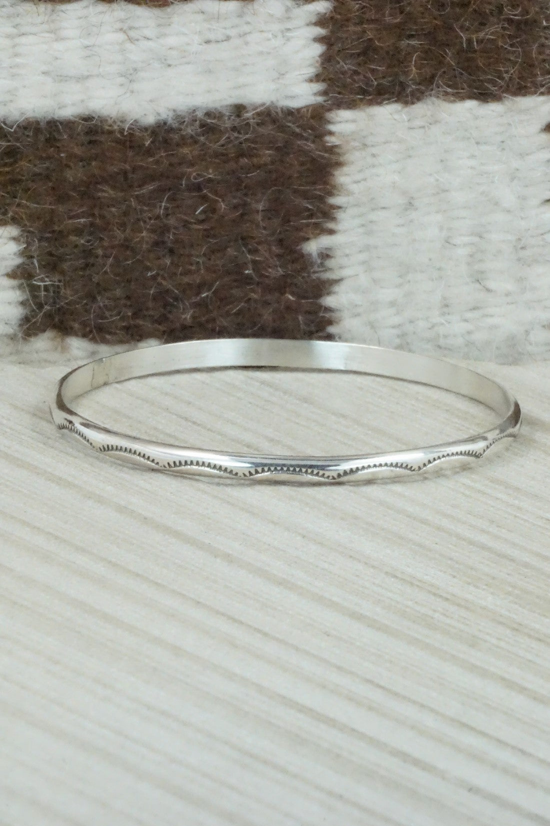 Sterling Silver Bangle - Elaine Tahe