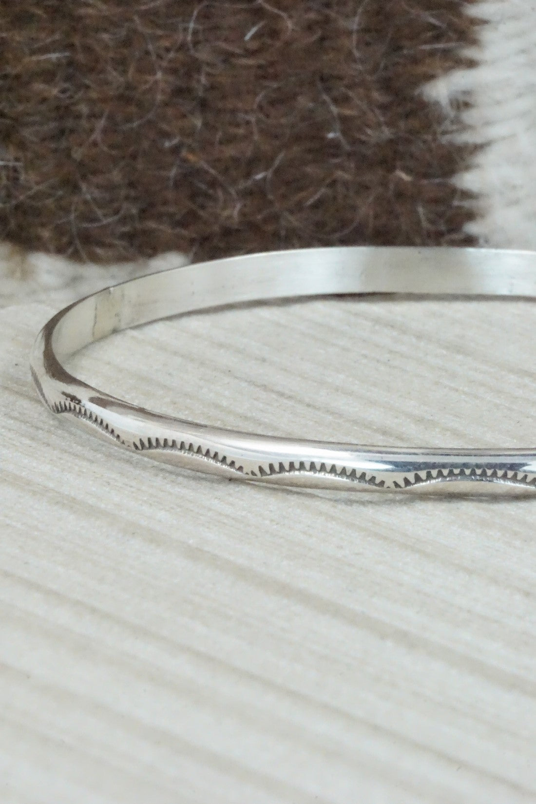 Sterling Silver Bangle - Elaine Tahe
