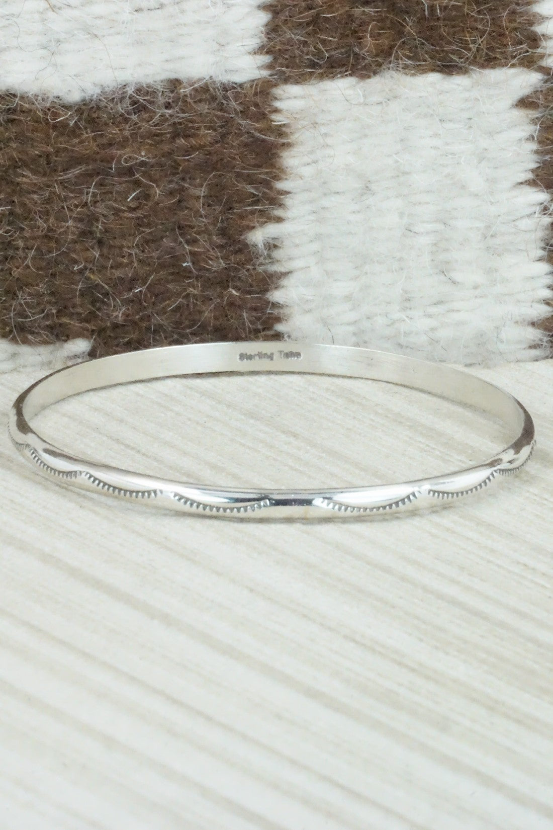 Sterling Silver Bangle - Elaine Tahe
