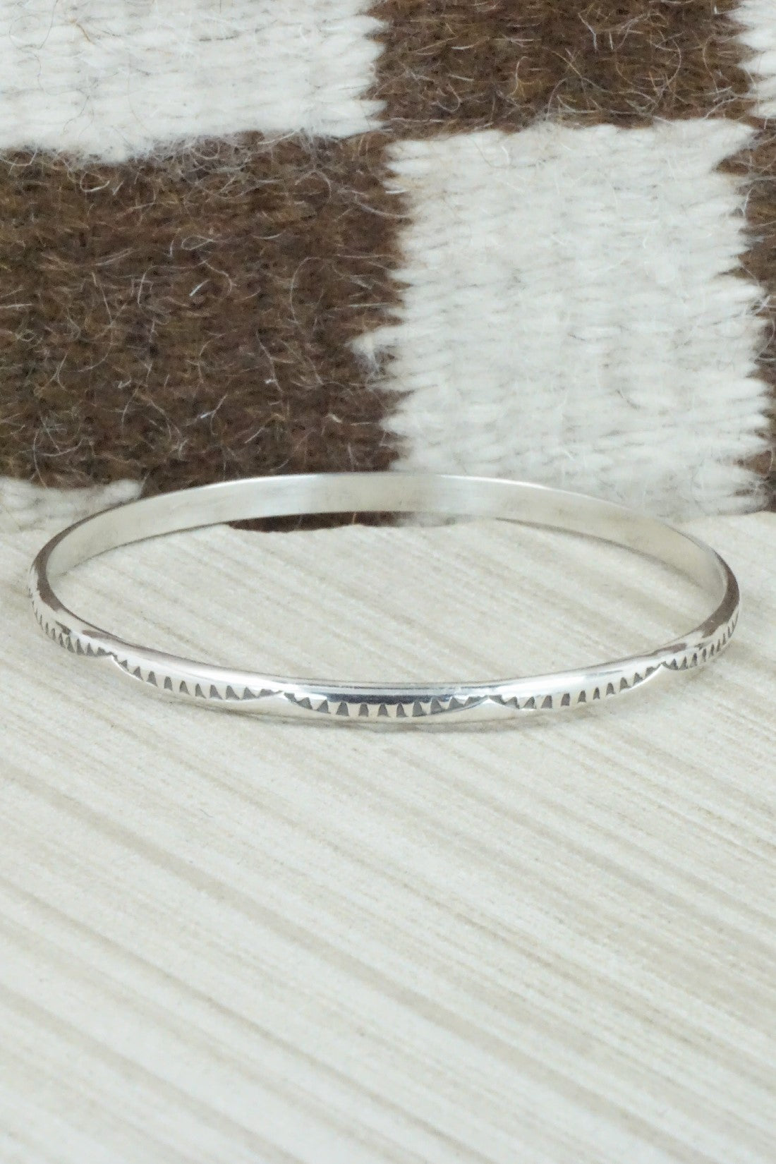 Sterling Silver Bangle - Elaine Tahe