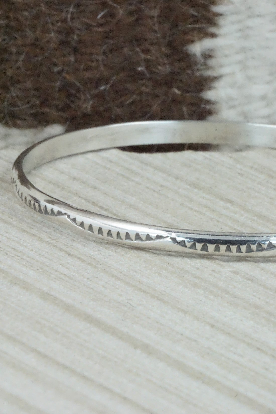 Sterling Silver Bangle - Elaine Tahe