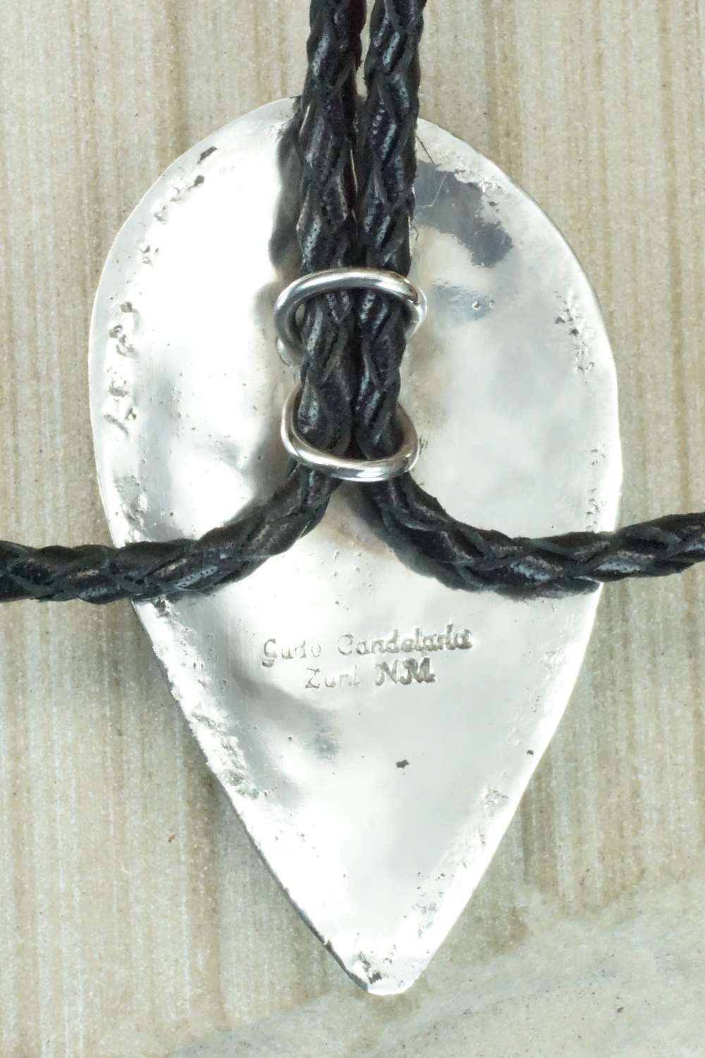 Turquoise & Sterling Silver Bolo Tie and Buckle - Jude Candelaria
