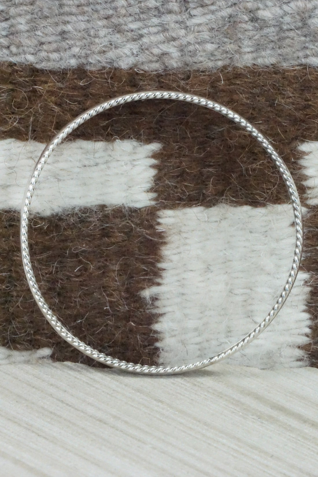 Sterling Silver Bangle Bracelet - Elaine Tahe