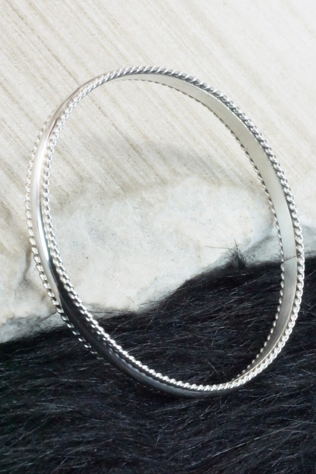 Sterling Silver Bangle - Elaine Tahe