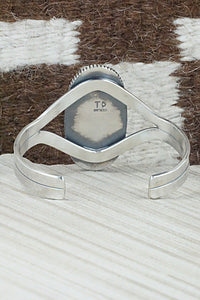 Gaspeite and Sterling Silver Bracelet - Tom Dinetso