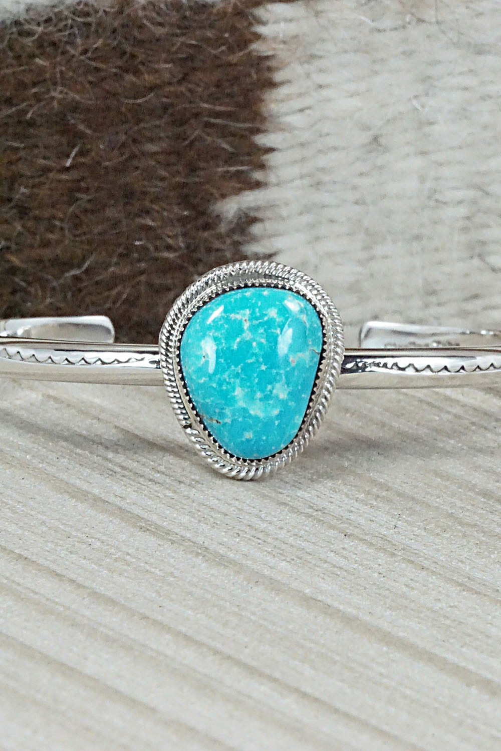 Turquoise & Sterling Silver Bracelet - Suzanna Johnson