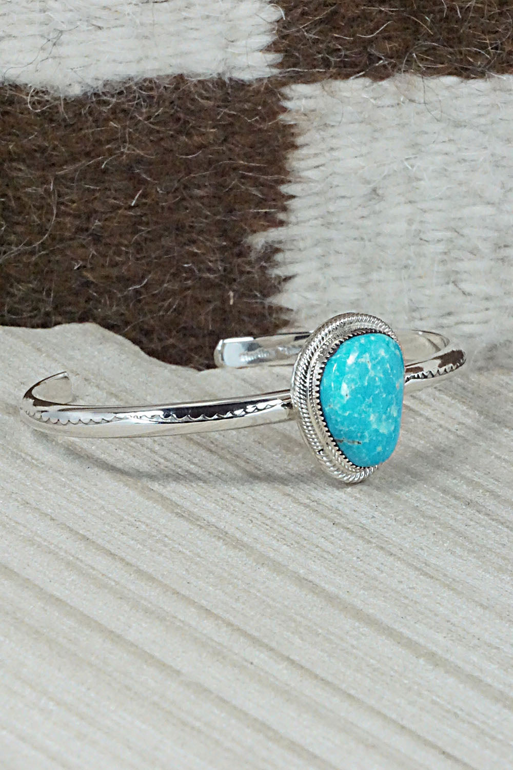 Turquoise & Sterling Silver Bracelet - Suzanna Johnson