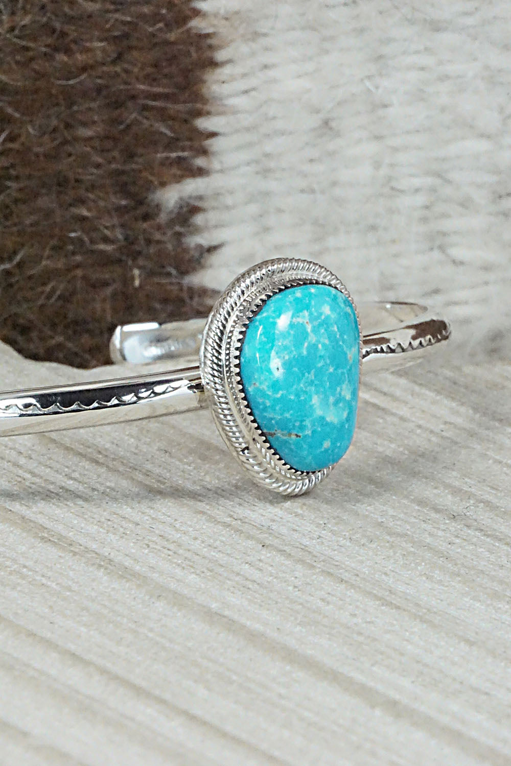 Turquoise & Sterling Silver Bracelet - Suzanna Johnson