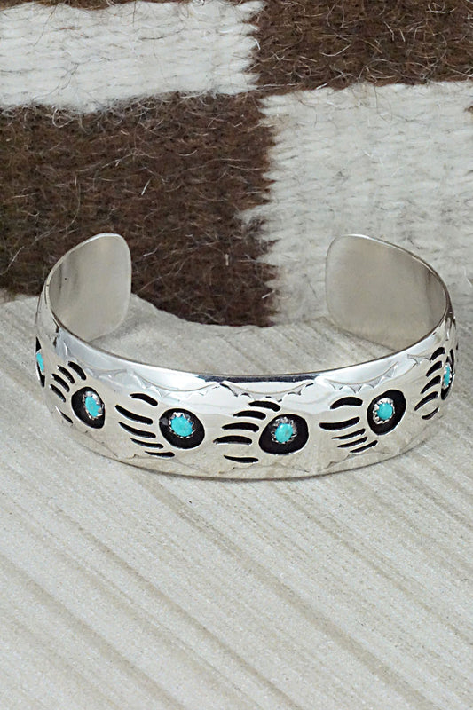 Turquoise & Sterling Silver Bracelet - Pearlene Spencer