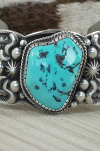 Turquoise & Sterling Silver Bracelet - Roland Dixson