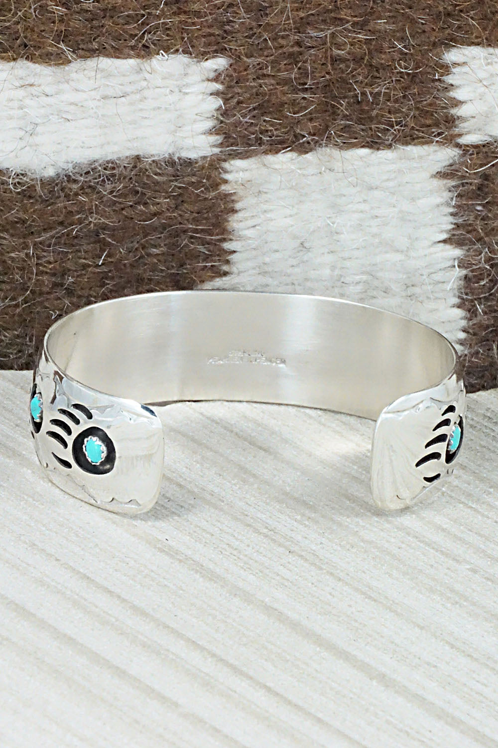 Turquoise & Sterling Silver Bracelet - Pearlene Spencer